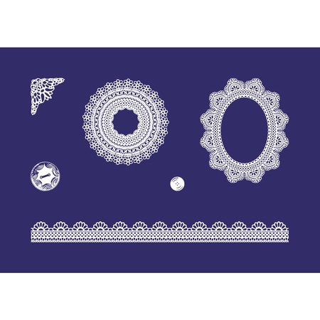 Schablonen und Zubehör für verschiedene Techniken / Templates Plantilla de poesía Vintage, A5, 1 plantilla. + 1 médico