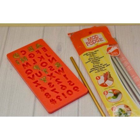 ModPodge Mod Podge, molde de silicona de letras y números