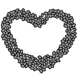 Marianne Design Skæring og prægning stencils, Craftables - Topiary Heart