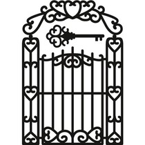 Corte e estampagem stencils, Craftables - Garden Gate