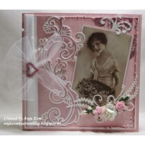 Corte e de estampagem estênceis Creatables - fronteira do Anja elegantes