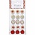 Embellishments / Verzierungen 15 Designer Knoppen, Wooden Buttons met 2 gaten en prenten