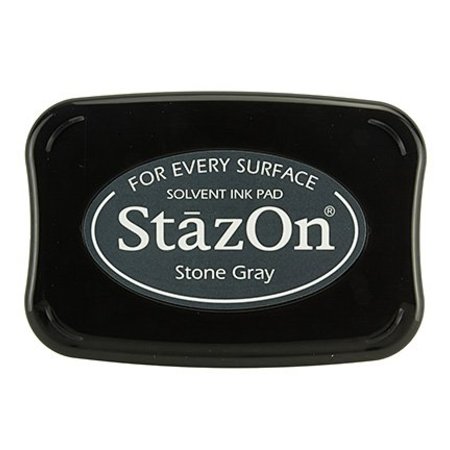 FARBE / INK / CHALKS ... StaZon stempel blæk - Stone Gray