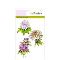 Craft Følelser Transparent frimerker A6, krysantemum gren Botanisk Summer