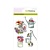 Crealies und CraftEmotions Craft Emoties Transparante stempels A6, drenken pomp Botanische Zomer