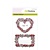 Crealies und CraftEmotions Emozioni Craft francobolli trasparenti A6, delicatezza "Etichette Rose"
