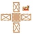 Objekten zum Dekorieren / objects for decorating Andiamo Bizzee, lanterna MDF 150 x 100 mm