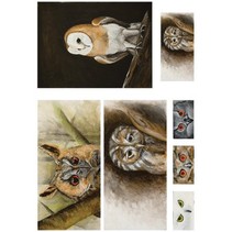 Papel Decoupage macio 50x70cm, Owl
