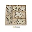 Crealies und CraftEmotions Ange de vacances 30 pièces dans une boîte en bois !! 10,5 x 10,5 cm