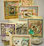 Graphic 45 Chip boards, stamped parts, Sweet Sentiments Collection