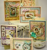 Graphic 45 Chip boards, stemplet deler, Søte Sentiments Collection