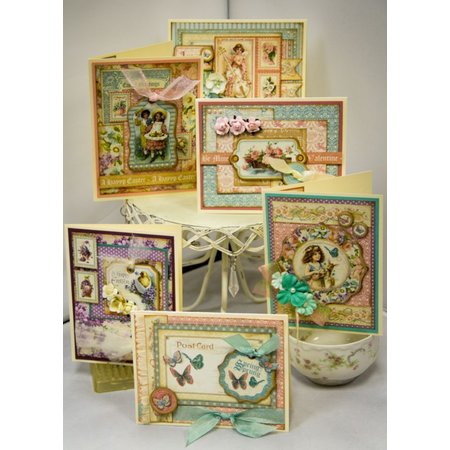 Graphic 45 Chip boards, stamped parts, Sweet Sentiments Collection