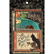 Raining Cats & Dogs - Journaling Kort & Ephemera