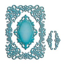 Spellbinders Nestabilities étiquettes, napperons de modèles de perforation, cadres décoratifs et coin