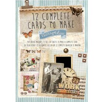 3D Die bloc A4 Labels Vintage