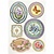Sticker Foliensticker, Größe 23,5x16,5 cm, Blumen, 4 sort. Blatt