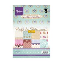 Designer Paper Pad A5, Café la Patisserie fra Marianne Design
