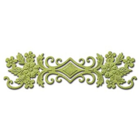 Spellbinders und Rayher Spellbinders Nestabilities Labels, punch template floral border, ornament