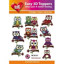Easy 3D design, Owl, 10 modèles 3D dans un pack!