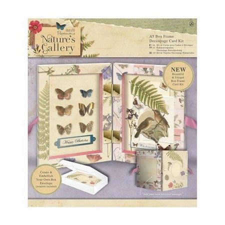 Docrafts / Papermania / Urban A5 Decoupage Card Kit Box Frame - Naturens Gallery