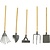 Embellishments / Verzierungen attrezzi da giardino Mini, L: 11 cm, da 5