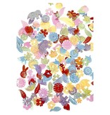 Kinder Bastelsets / Kids Craft Kits Maschere Racconto H:. 13,5-25 di cm, 16 sort, 230 g + Paillette Mix, Size 15-45 mm