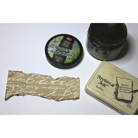 FARBE / INK / CHALKS ... Couleur du papier souple, Noyer Brown, 75 ml