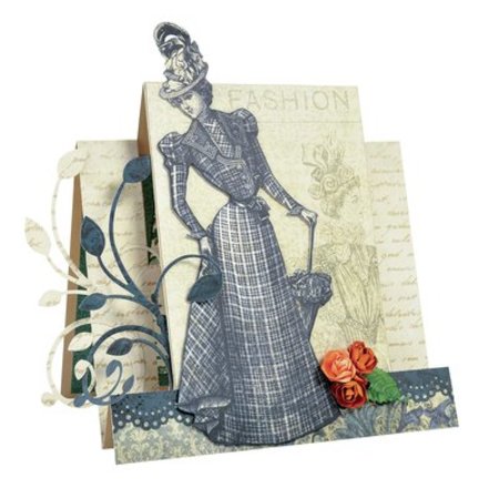 Designer Papier Scrapbooking: 30,5 x 30,5 cm Papier 3 sheets, designer paper "Couture Collection Edition I" + 1 Basiskarte + Lace Dekoband!