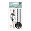 STEMPEL / STAMP: GUMMI / RUBBER Stor stempel - Dansere i Roaring Twenties