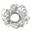 Embellishments / Verzierungen Anel Pérola com diâmetro do anel corações 3 cm, PVC caixa 1 peça, branco