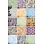 DESIGNER BLÖCKE  / DESIGNER PAPER Papir blok, blok Kronologi papir, 15,2 x 15,2xm