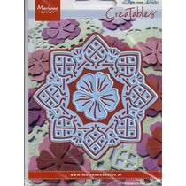 Praça de corte e estampagem stencils Creatables, Doily