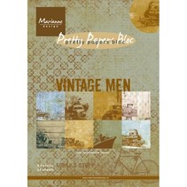 Papierblock, A5, Vintage Men