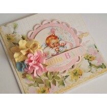 Olá! Bebê Nr08, papel do desenhista, 30,5 x 30,5 cm