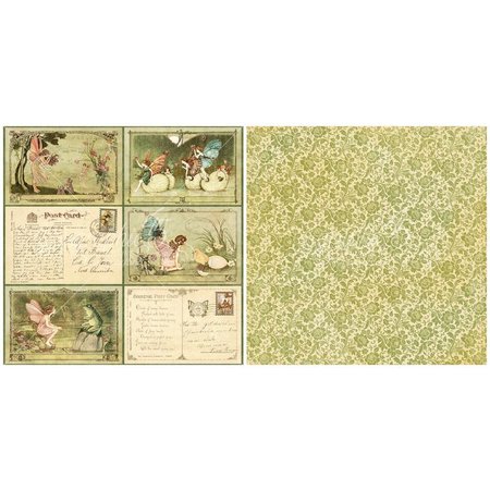 Graphic 45 Grafiske 45 Once Upon A Springtime, 30,5 x 30,5 cm, Deluxe Collectors Edition