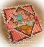 Cottage Cutz Y el estampado de la plantilla, Sweetheart Lovebirds (4x4)