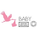 Marianne Design Stanz- und Prägeschablonen, Collectables, Storch mit Baby