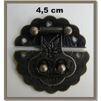 Nostalgisk Scrapbook lås, 1 stk 4,5 cm