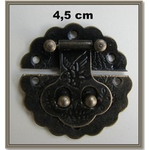 Nostalgisk Scrapbook lås, 1 stk 4,5 cm
