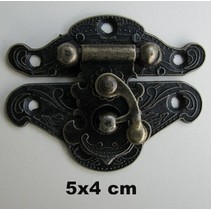 Nostalgic Scrapbook clasp, 1 piece, 5 x 4 cm