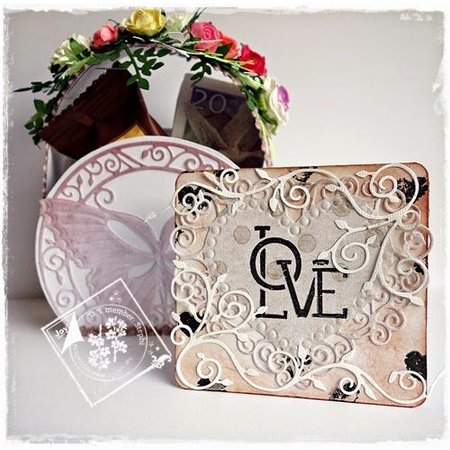 Joy!Crafts und JM Creation Alegría Crafts, y el estampado de la plantilla