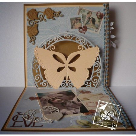 Joy!Crafts und JM Creation Alegría Crafts, y el estampado de la plantilla
