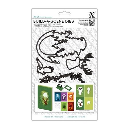 X-Cut / Docrafts XCut A5, Bigz Die Set for 3D image design, forest