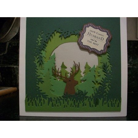 X-Cut / Docrafts XCut A5, Bigz Die Set for 3D image design, forest