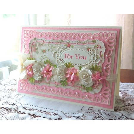 Spellbinders und Rayher Spellbinder, estampado y cliché de estampado, marco Pretty decorativo