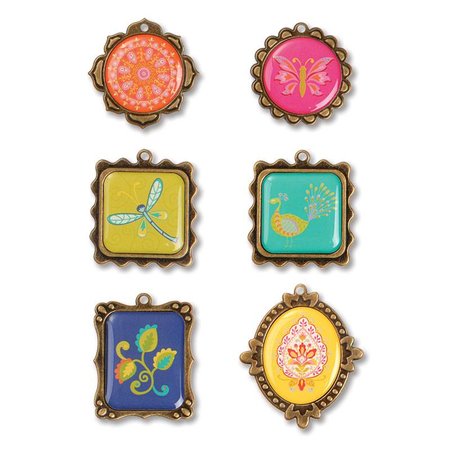 Embellishments / Verzierungen Sizzix, métaux embellissements 6 cadre