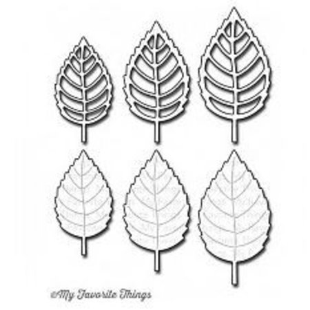 Die-namics Ponsen - en emboss.templ, My Favorite Things The-dynamica Layered Leaves