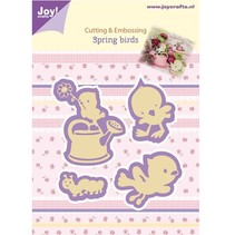 Joy Crafts, stamping - and embossing stencil, Spring Birds