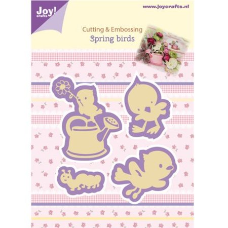Joy!Crafts und JM Creation Joy Crafts, stempling - og preging sjablong, Spring Birds