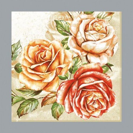 DECOUPAGE AND ACCESSOIRES Un ensemble de 5 serviettes de créateurs différents: motifs floraux